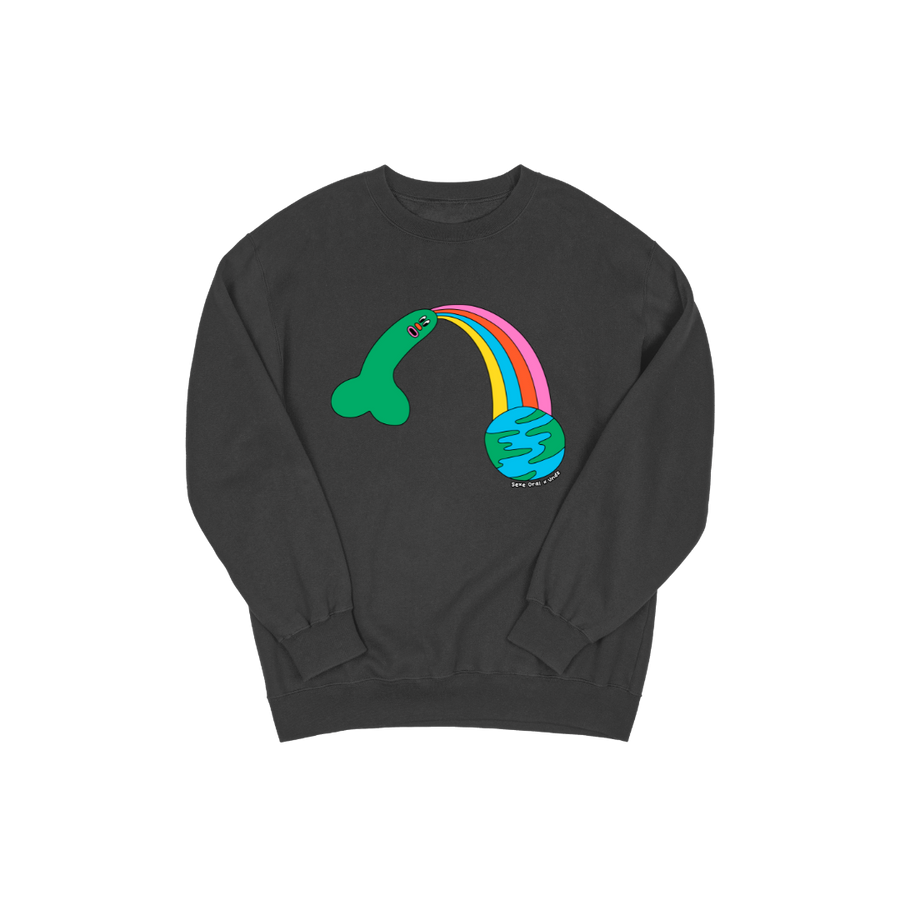 CREWNECK BLACK - SEXE ORAL RAINBOW