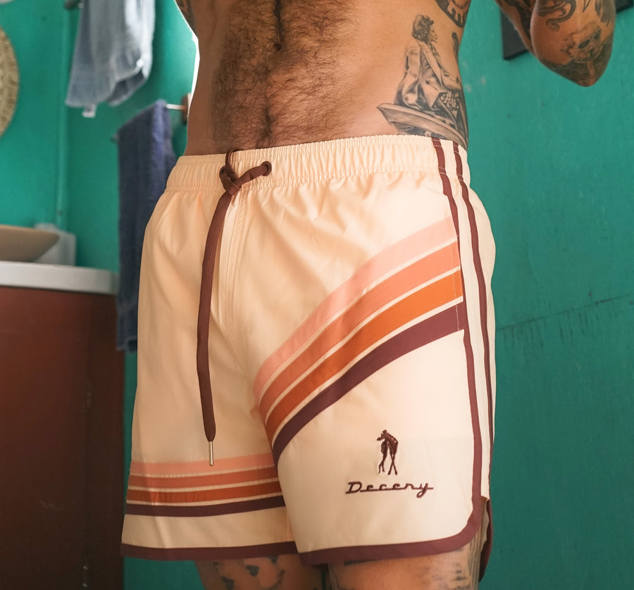 DECENY SWIM SHORTS - BEIGE