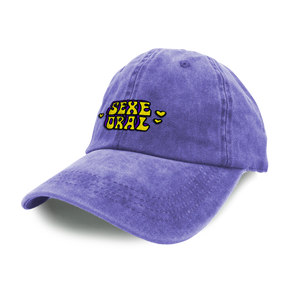 DAD HAT  PURPLE SEXE ORAL LOGO